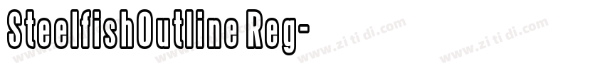 SteelfishOutline Reg字体转换
